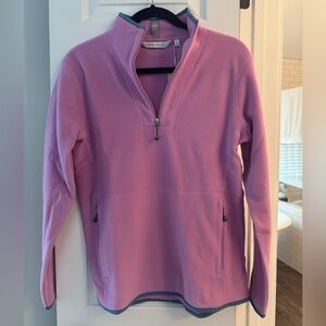 Peter Millar Lavender Quarter-Zip Pullover